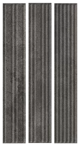 Paradyz Carrizo Basalt Stripes Mix Коричневый Матовый структурный Керамогранит 6,6х40 см