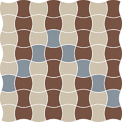 Paradyz Modernizm Bianco Mozaika Prasowana K.3,6X4,4 Mix B Мозаика 30,9x30,9 см