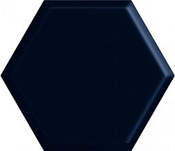 Paradyz Intense Tone Blue Heksagon Structure A Shiny Синяя Глянцевая Структурированная Настенная плитка 17,1x19,8 см