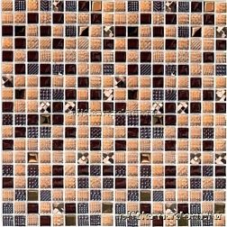 Bonaparte Мозаика стеклянная Crystal brown 30х30