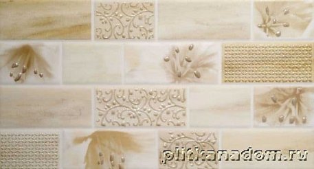 British Ceramic Tile Lily Marble Brick Декор 24,8x49,8