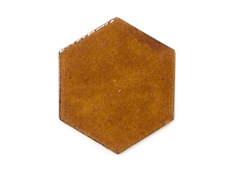 ПентаКерамика Шестиугольник Янтарный Настенная плитка ручной работы 12,5х11,1 см