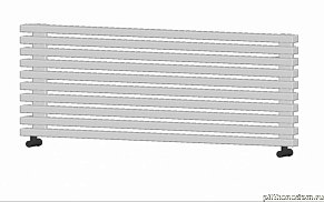 Loten Grey Z Трубчатый радиатор, 8 секций 48х175