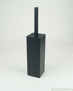 Surya Metall, квадратный напольный ерш с крышкой 7х7хh36,5 см, черный матовый, 9620/MB