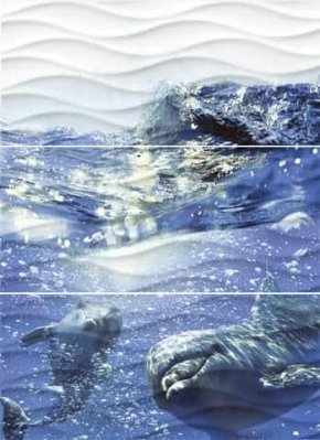 Cersanit Wave Dolphins Панно (WA2T123D) 60x44
