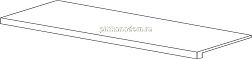 Atlas Concorde Russia Drift Вайт Белая Матовая Ступень Фронтальная 33x160 см