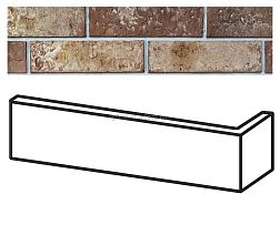 Westerwalder Klinker WK73 Siena-antik Ручная формовка угловая плитка 24х11,5х7,1 см