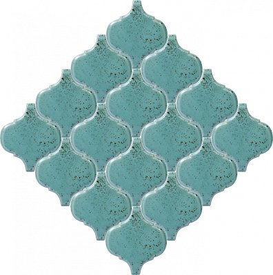 ПентаКерамика Арабеска малая 4 Настенная плитка ручной работы 8,2x9,3 см
