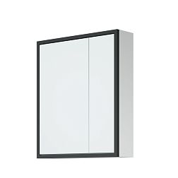 Corozo Айрон SD-00000392 Зеркало-шкаф 60, черно-белый