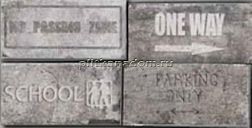 Serenissima Cir New York Road Signs Mix Wall Street Декор 10х20 см