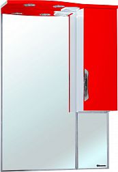 Bellezza Лагуна-65 Зеркало-шкаф Красный, встроенный светильник, правый