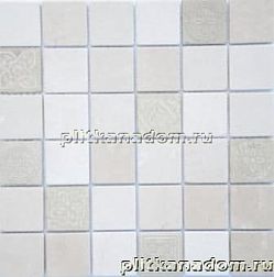 Caramelle Art Stone Botticino Мозаика 30х30x0,8 (4,8x4,8) см