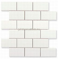 Adex Neri ADNE1046 Liso PB Blanco Мозаика плоская 5х10 30,5х30,9 см