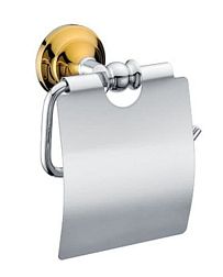 Melana Серия 820 MLN-820007 Держатель туалетной бумаги (хром,золото)