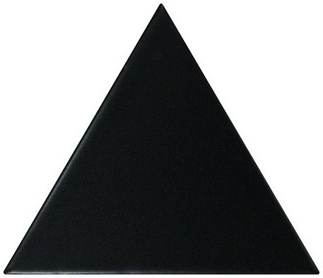 Equipe Scale 23820 Triangolo Black Matt Настенная плитка 10,8x12,4 см