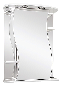 Зеркальный шкаф Misty Лиана - 60   Зеркало - шкаф прав. (свет) Э-Лиа02060-01СвП