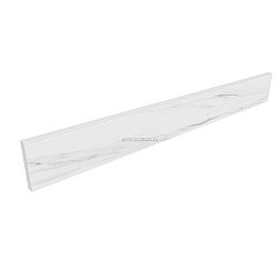 Ametis Supreme SM01 Platinum Белый Неполированный Плинтус 7х60 см