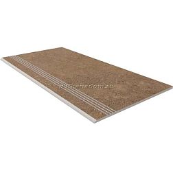Estima Gobi Dark Beige GO02 Коричневая Неполированная Ступень (с насечками) 30x60 см