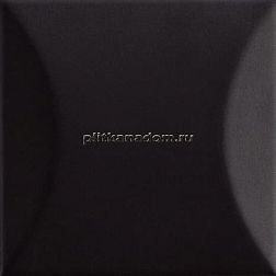 Ava Ceramica UP Cuscino Black Matte Черная Матовая Настенная плитка 10x10 см