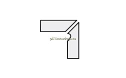 Interbau Nature Art 118 R10 Lava Schwarz Плинтус ступени левый 31х36 см