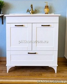 Sanflor Ванесса Тумба с раковиной напольный 75 (белый)