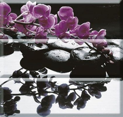 Absolut Keramika Aure Wellness Purple Панно 45х45 (3 шт.) см