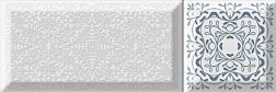 Absolut Keramika Provenzal Deco Blanko Mix 8 Белая Глянцевая Настенная плитка 10х30 см