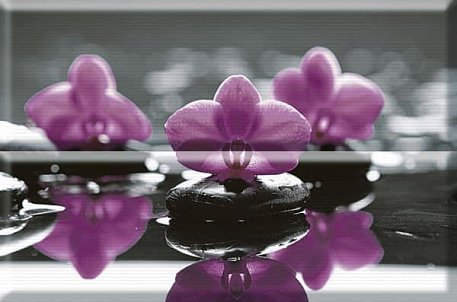 Absolut Keramika Aure Wellness Purple 01 Панно 30х45 (2 шт.)