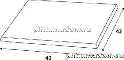 Rako Defile DCD4J363 Light beige Ступень угловая правая 42х42 см