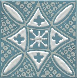 Kerama Marazzi Бахия Декор 2 бирюзовый глянцевый 9,8x9,8 см