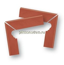 Stroeher Keraplatte Terra 307 Weizengelb Плинтус под ступень правый Длина стороны угла 29 см