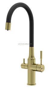 Lemark Expert LM5083LGN-Black Смеситель для кухни c гибким изливом, с подключением к фильтру