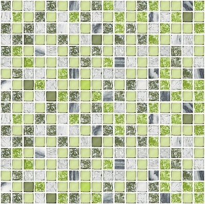 Azori Элара Verde Зеленая Глянцевая Мозаика 30х30 см
