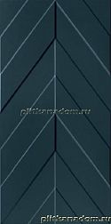 Marca Corona 4D Chevron Deep Blue Matt Rett Настенная плитка 40х80 см