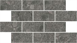 Kerama Marazzi Чеппо ди Гре DD606220-MM Антрацит Матовый обрезной Мозаичный Декор 20х34,6 см