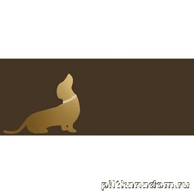 Emil Ceramica Bon Ton Fasion Dog Chocolat Декор настенный (такса) 20х50