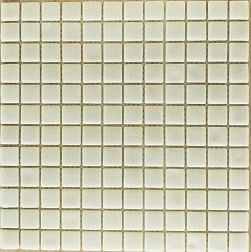 Gidrostroy Стеклянная мозаика QN-001 AS Белая Матовая Антискользящая 31,7x31,7 (2,5х2,5) см
