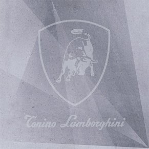 Tonino Lamborghini Le Mans TL75LM03 Logo Laser Acciaio Серый Матовый Декор 75х75 см