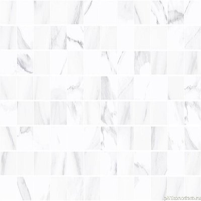 Laparet Lord MM60126 Мозаичный Белый Глянцевый Декор 20х60 см