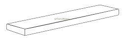 Gardenia Orchidea Just Life Gradone Ang. SX Antracite Ступень угловая левая 4x32x100 см
