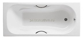 Roca Malibu Ванна чугунная 2309G000R (170х75 см)