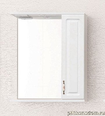 Style line Олеандр-2 Зеркальный шкаф 65-С, белый