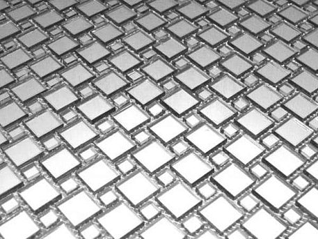 Vivere Deco SS20 Мозаика серебро 30,9x30,9 (2x2;1x1)
