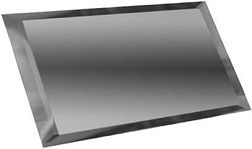 Компания ДСТ Зеркальная плитка ПЗГ1-02 Прямоугольная графитовая плитка с фацетом 10 мм 12х48 см