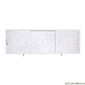 Alavann Оптима Экран для ванн 1,5 м пластик серый мрамор (28)