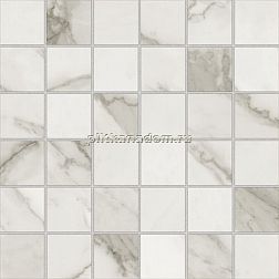 Azteca Ceramica Calacatta Gold Silver Lux Серая Полированная Мозаика 29,8х29,8 см