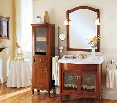 Мебель для ванной комнаты Labor Legno VICTORIA Composizione H 101, орех/бронза, 90 см