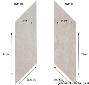 Forbo Effekta Professional 4043 PR-PL White Fine Oak PRO Виниловая плитка 140х400х19,79 мм