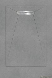 Aquanit Envelope Душевой поддон из керамогранита, цвет Arc Gri, 90x135