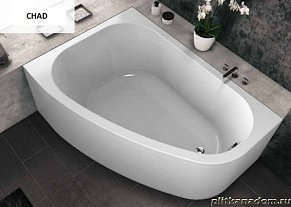 Kolpa San Chad Акриловая ванна, левая, комплектация Luxus 170х120